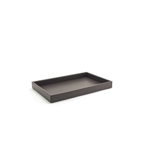 London Rectangular Room Tray, Brown